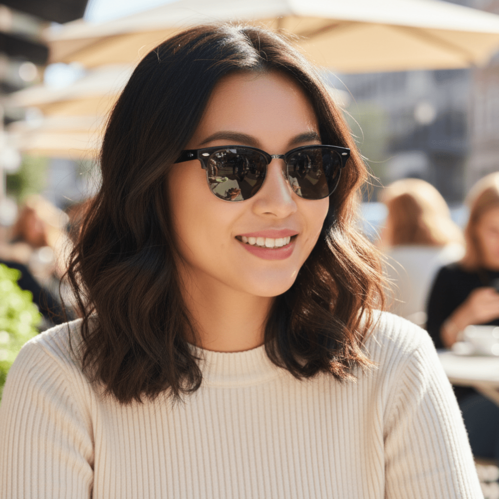 Ray-Ban Clubmaster Reverse RBR0504S 67839A 51 Polarised Sunglasses