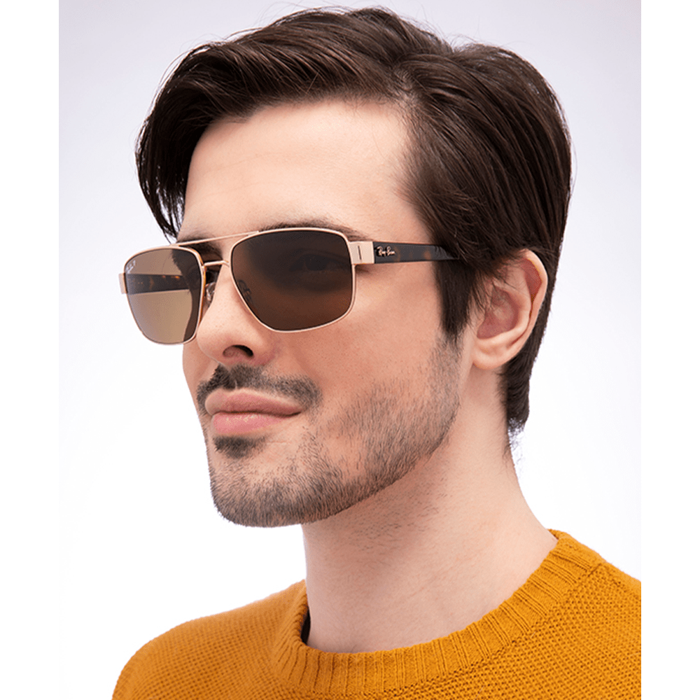 Ray-Ban RB3663 001/57 Polarised Sunglasses