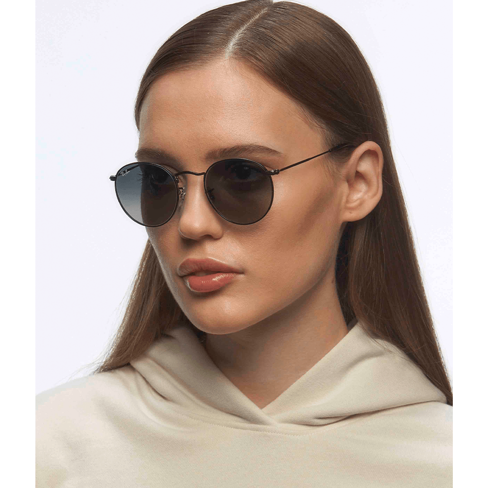 Ray-Ban Round Metal RB3447N 002/71 53 Sunglasses